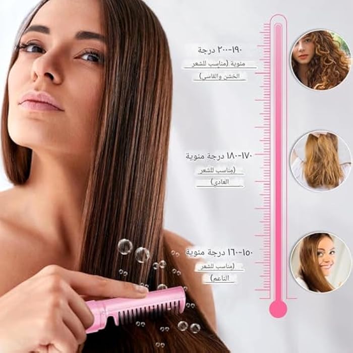 Effortless Hair Styling - Lightweight Professional Hair Iron with Advanced Heat Technology for Easy Use (Model 3 Pink Color) - Image 2